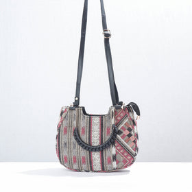 Grey Marudhara Printed Cotton Hand Bag