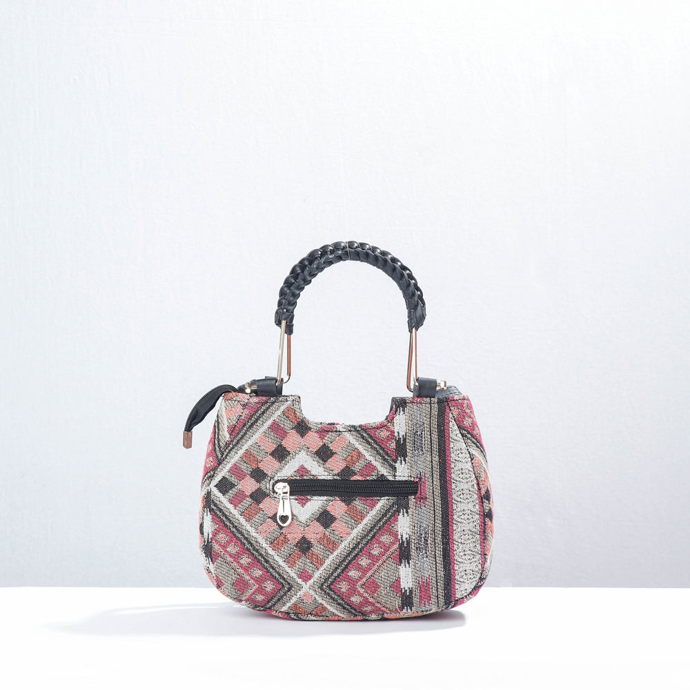 Grey Marudhara Printed Cotton Hand Bag
