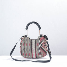 Grey Marudhara Printed Cotton Hand Bag