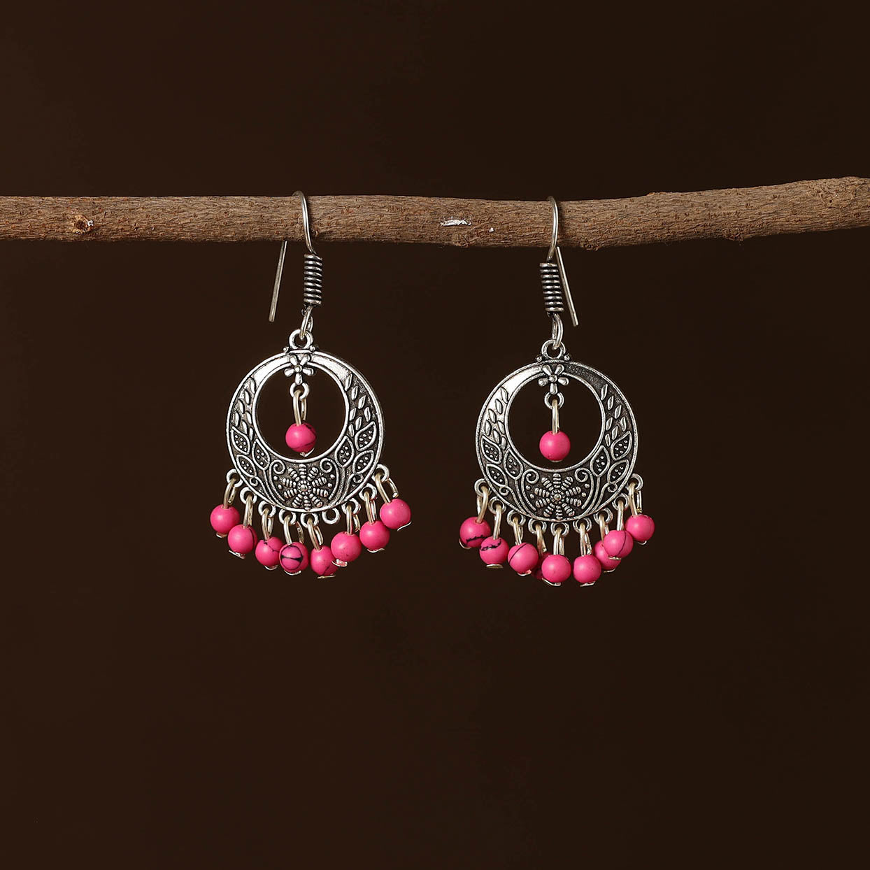 Buy Meera German Silver Earrings Online 