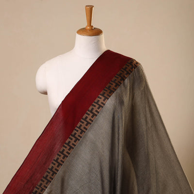  Grey Mercerised Cotton Dharwad Fabric