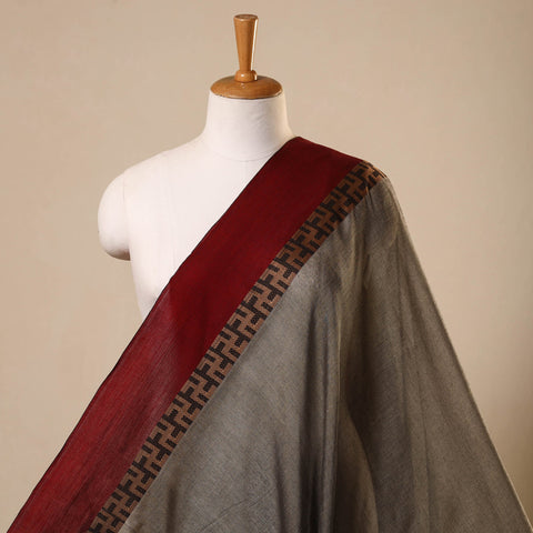  Grey Mercerised Cotton Dharwad Fabric