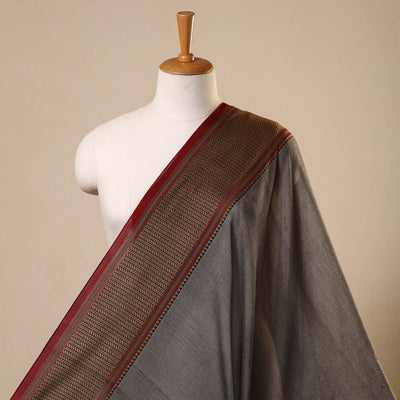  Grey Mercerised Cotton Dharwad Fabric