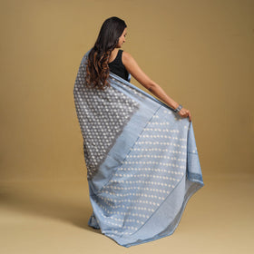 Mercerised Cotton Handloom Pochampally Ikat Saree