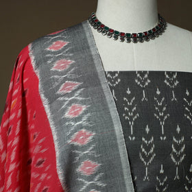 Handloom mercerised cotton pochampally ikat 2pc unstitched