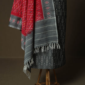 Handloom mercerised cotton pochampally ikat 2pc unstitched