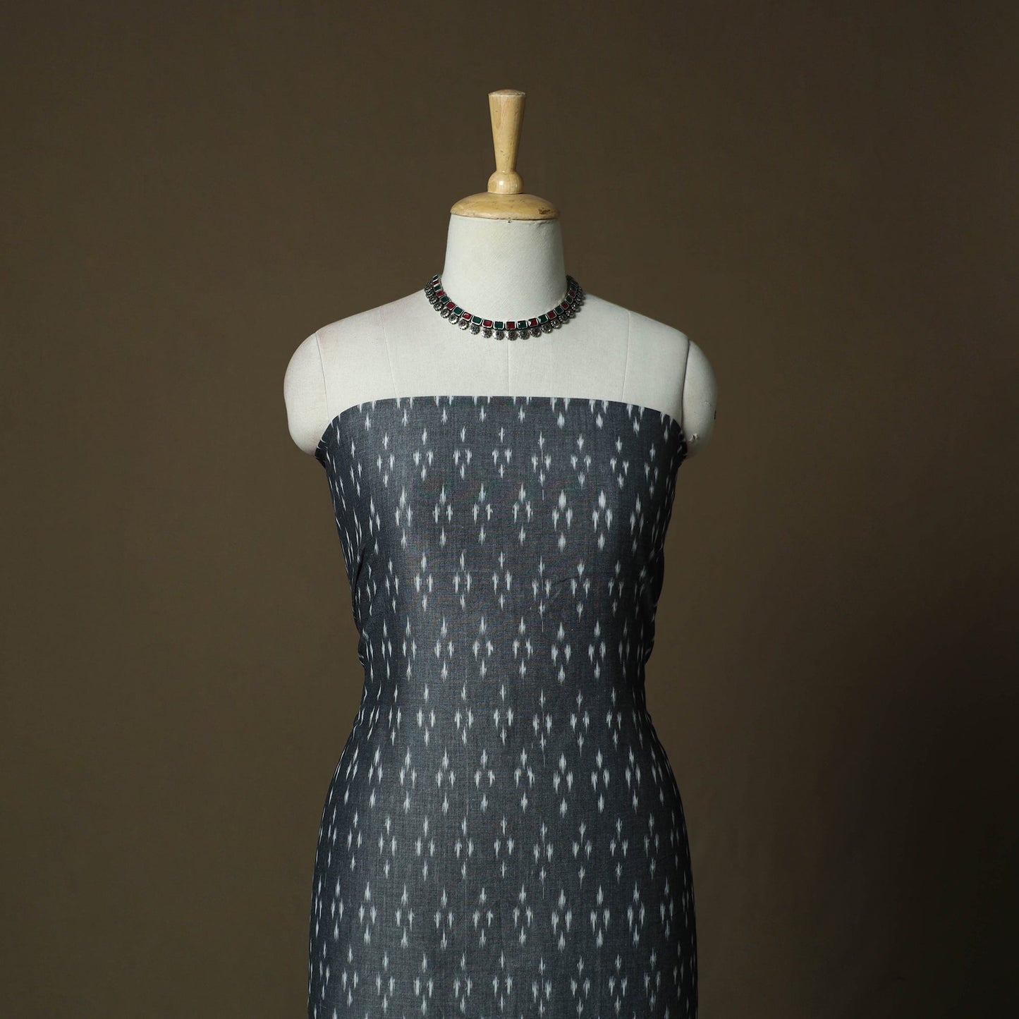 Handloom mercerised cotton pochampally ikat 2pc unstitched