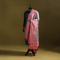 Grey - mercerised cotton pochampally ikat dupatta 15
