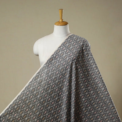 Mercerised cotton pochampally ikat fabric 18 - handcrafted