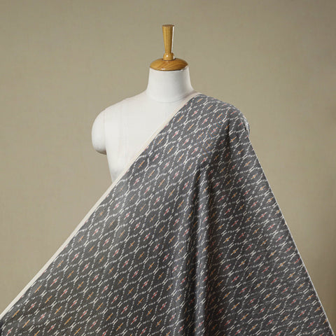 Mercerised cotton pochampally ikat fabric 18 - handcrafted