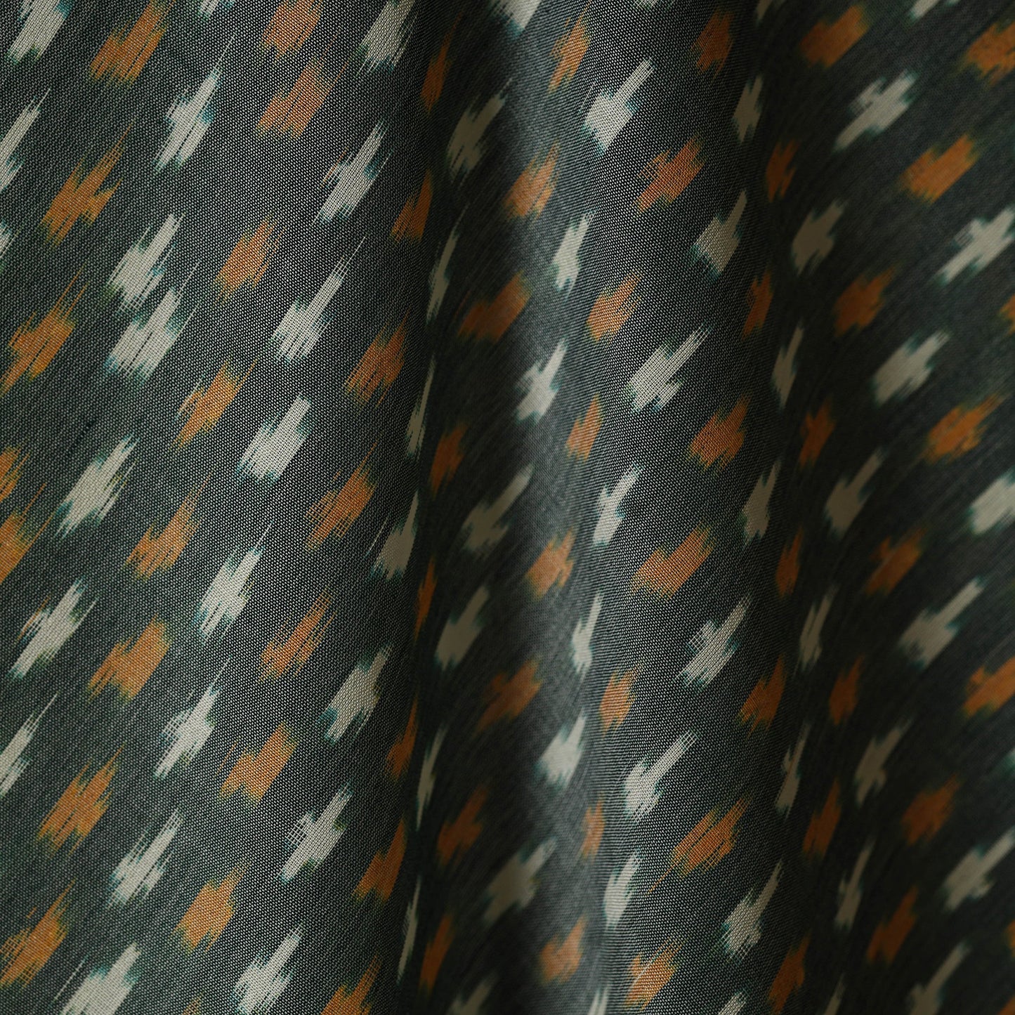 Mercerised cotton pochampally ikat fabric 23 - handcrafted