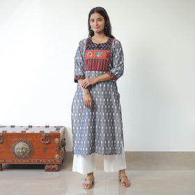 Buy Ikat Cotton Kurta Online - Pochampally Style