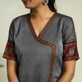  Grey Mercerised Cotton Straight Dharwad Kurta