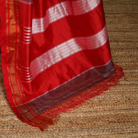 Grey - mercerized cotton ilkal saree with border 06