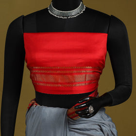 Grey - mercerized cotton ilkal saree with border 06