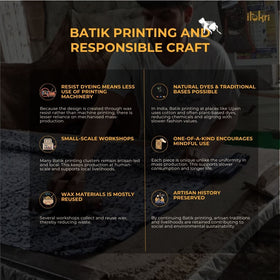 Grey - mul cotton hand batik saree 17 - handcrafted