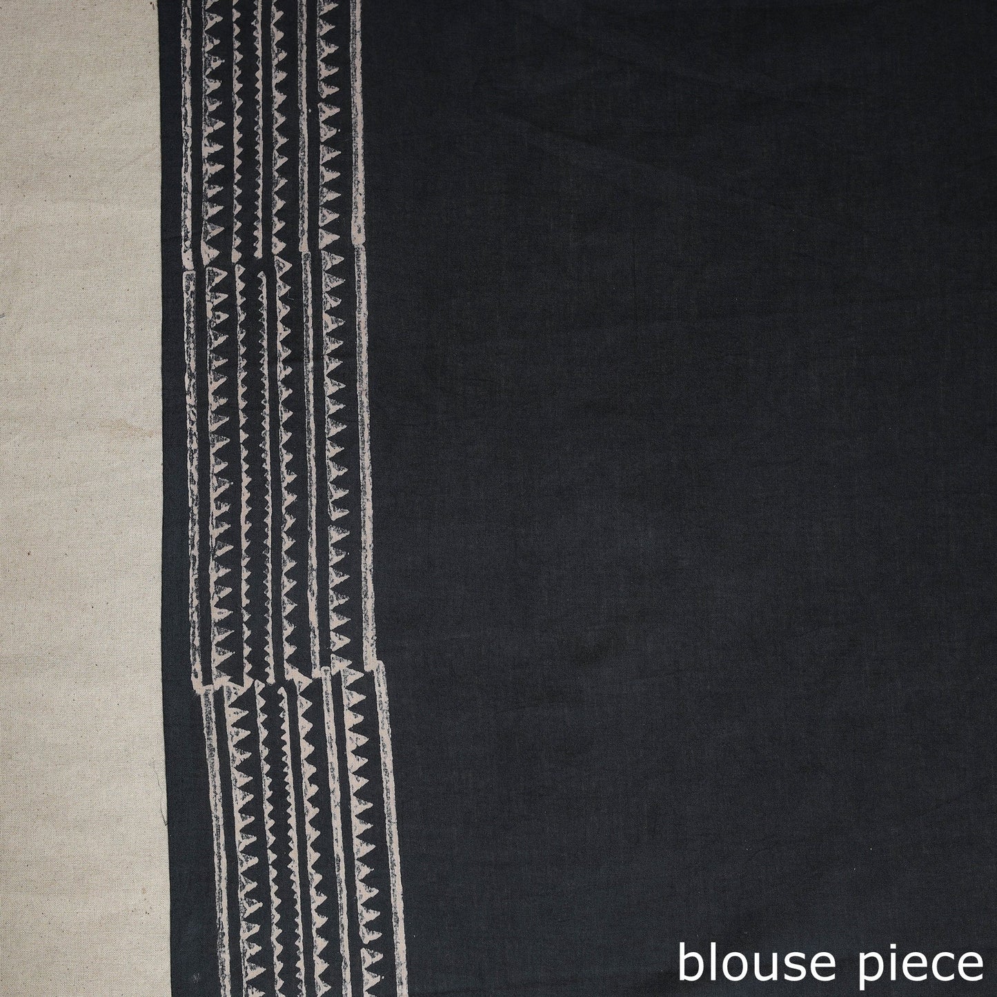 Grey Mul Cotton Block Print Sanganeri Saree