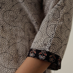  Block Print Mul Cotton Straight Bagh Kurta For Women