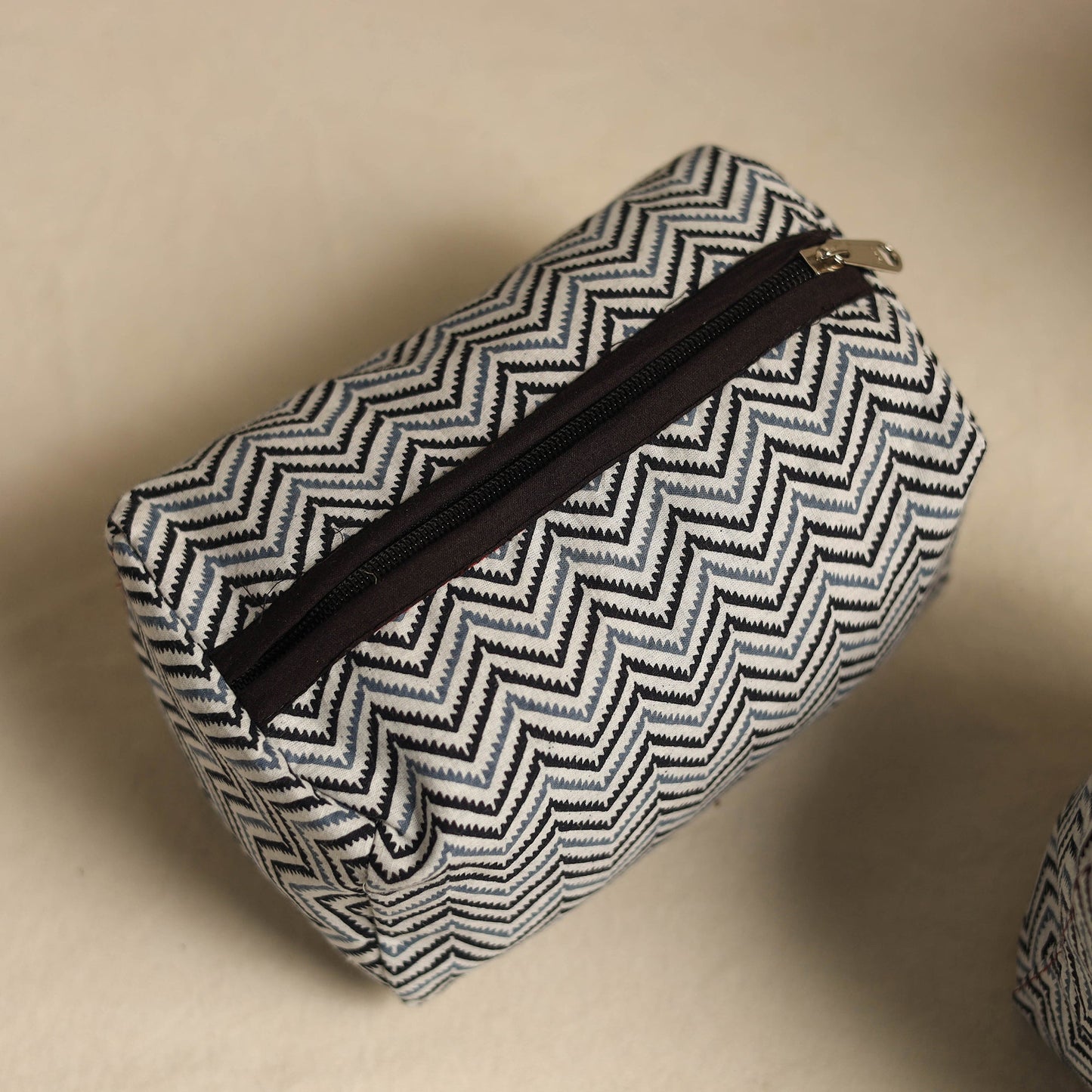  Grey Multipurpose Handmade Toiletry Bags (Set of 3)