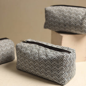  Grey Multipurpose Handmade Toiletry Bags (Set of 3)