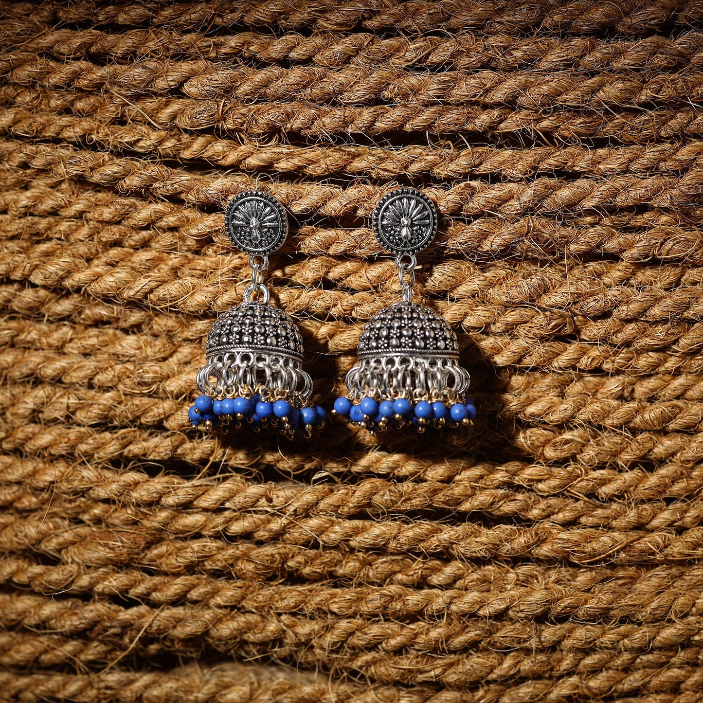  Muskan Handcrafted GS Beaded Jhumki Earrings