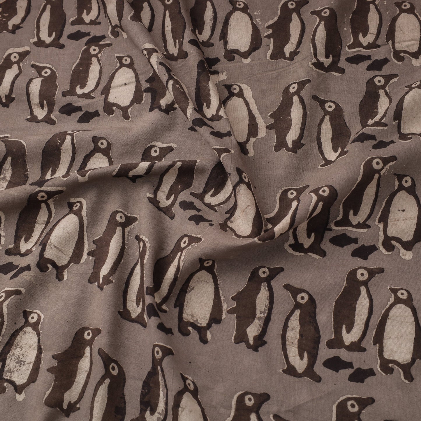 Brown Natural Dyed Cotton Bindaas Block Print Fabric