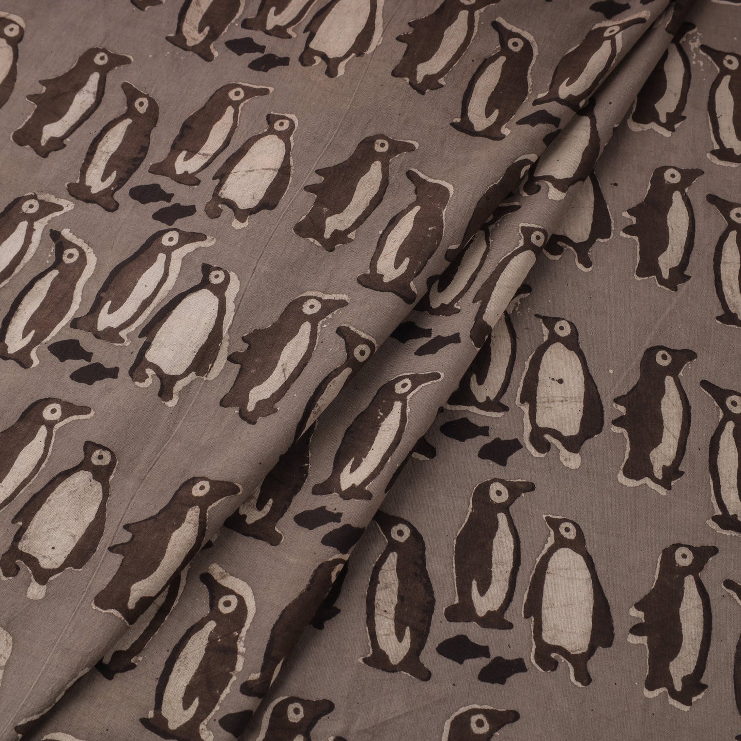 Brown Natural Dyed Cotton Bindaas Block Print Fabric