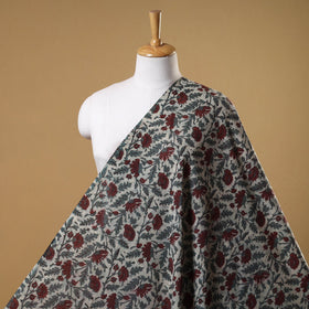 Grey - natural dyed cotton vanaspati bagru fabric 14