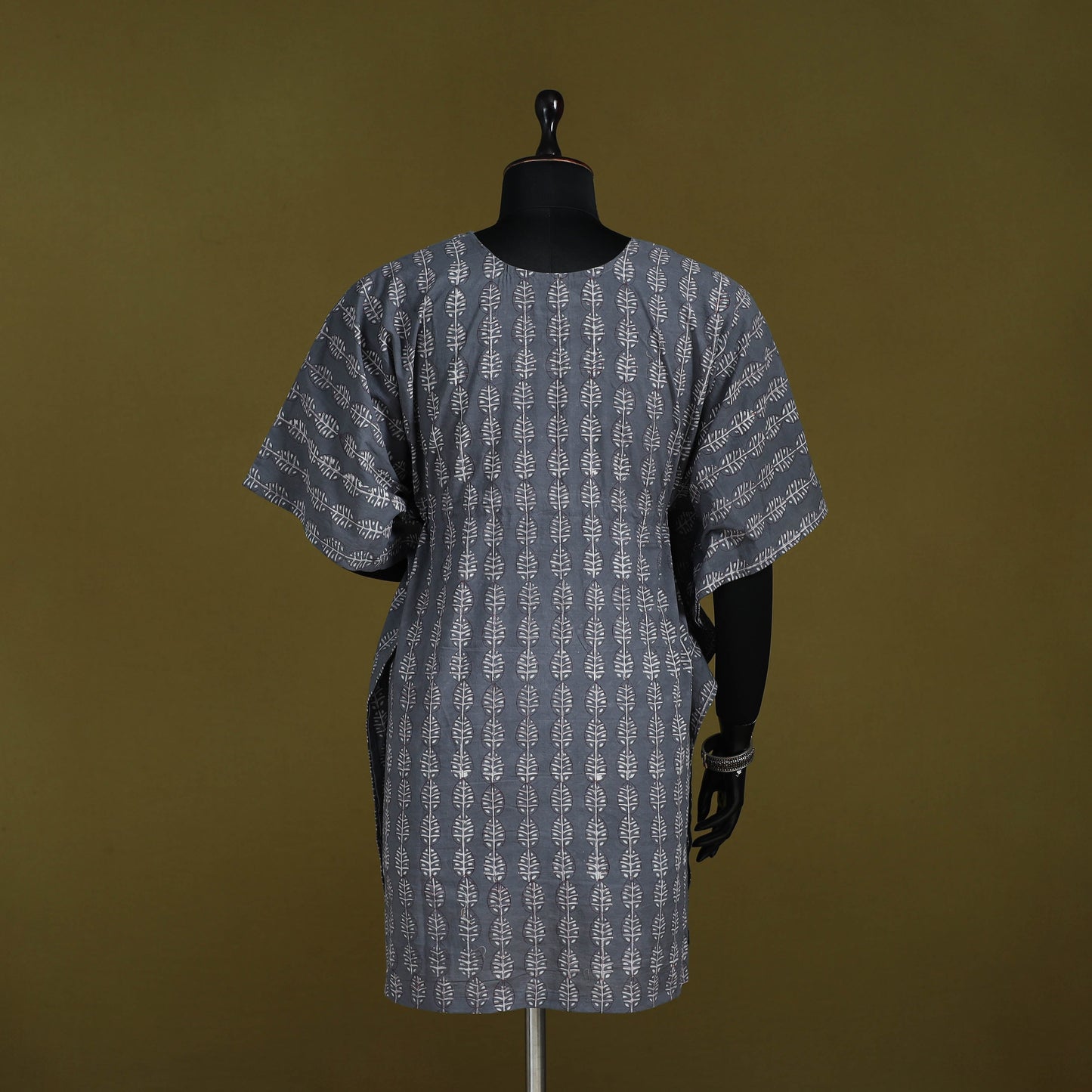 Natural dyed hand akola cotton medium kaftan 76