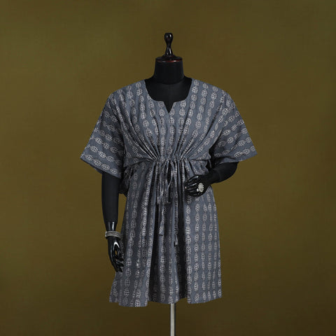 Natural dyed hand akola cotton medium kaftan 76
