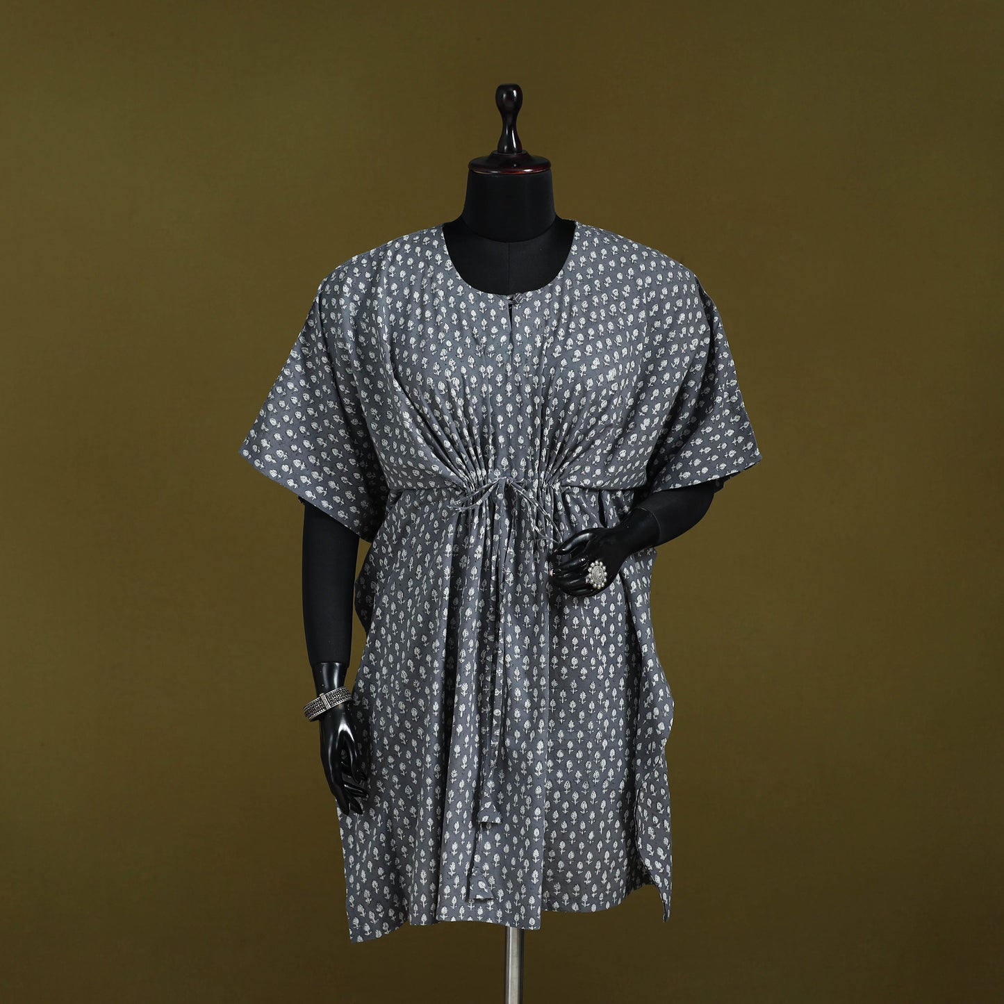 Natural dyed hand akola cotton medium kaftan 88