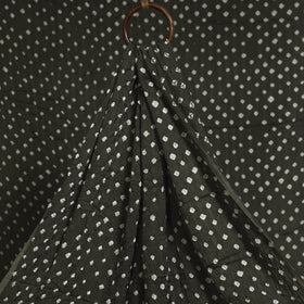 Grey - natural dyed kutch tie-dye modal silk bandhani