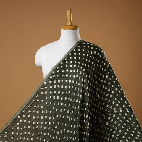 Grey - natural dyed kutch tie-dye modal silk bandhani