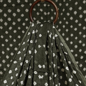 Grey - natural dyed kutch tie-dye modal silk bandhani