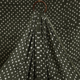 Grey - natural dyed kutch tie-dye modal silk bandhani