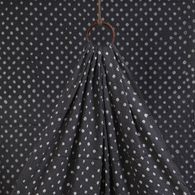 Grey - natural dyed kutch tie-dye mul cotton bandhani