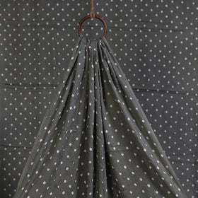 Grey - natural dyed kutch tie-dye mul cotton bandhani