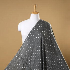 Grey - natural dyed kutch tie-dye mul cotton bandhani