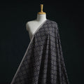 Natural dyed pure mul cotton hand block ajrakh print fabric