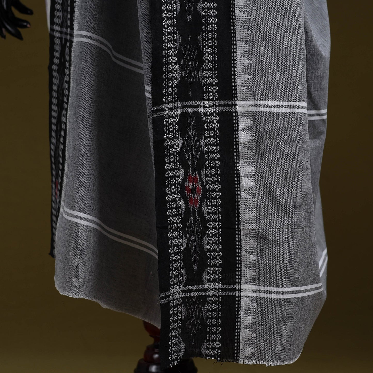 Odisha ikat cotton sambalpuri dupatta 01 - handcrafted