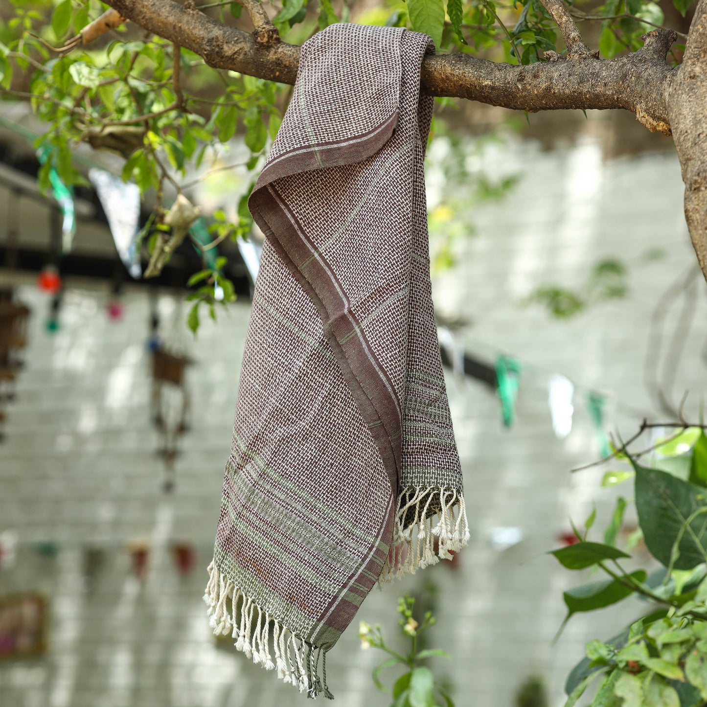 Grey - organic kala cotton pure handloom towel 11