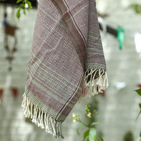 Grey - organic kala cotton pure handloom towel 11