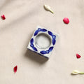  Blue Pottery Ceramic Candle Holder 