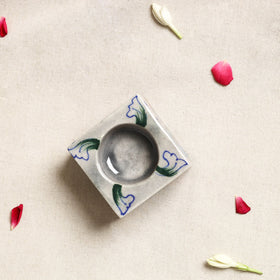  Blue Pottery Ceramic Candle Holder 