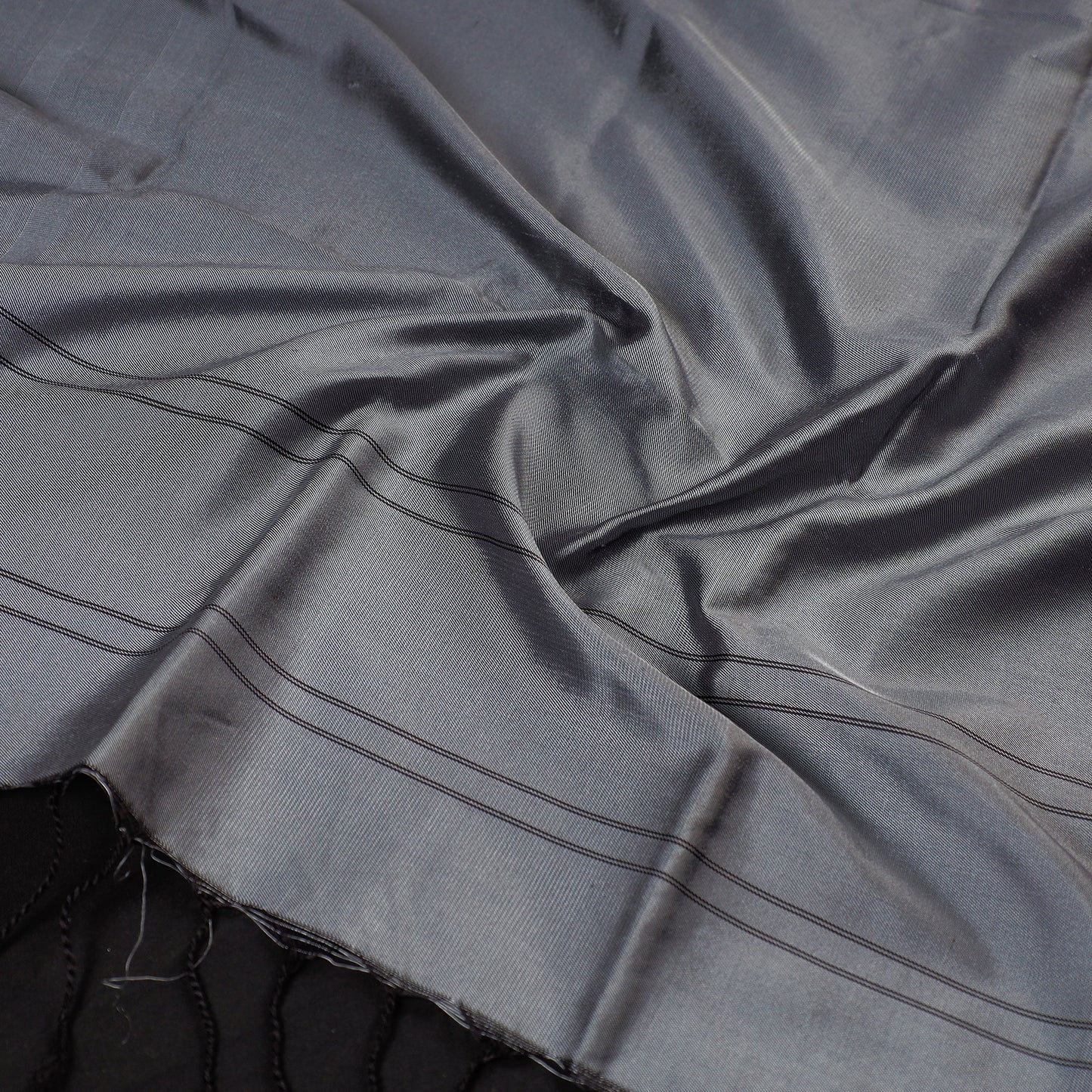 Grey - Original Maheshwari Handloom Silk Stole