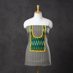 Grey - patchwork cotton jacquard unstitched kurta material