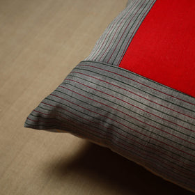 Grey Patchwork Kanchipuram Cushion Covers