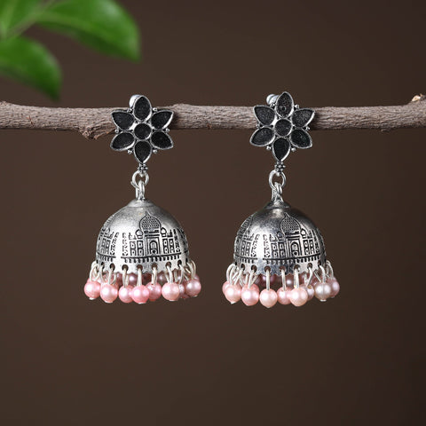  Elegant Beadwork German Silver Earrings Online in India