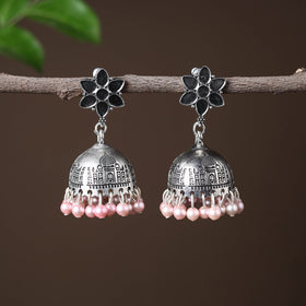  Elegant Beadwork German Silver Earrings Online in India