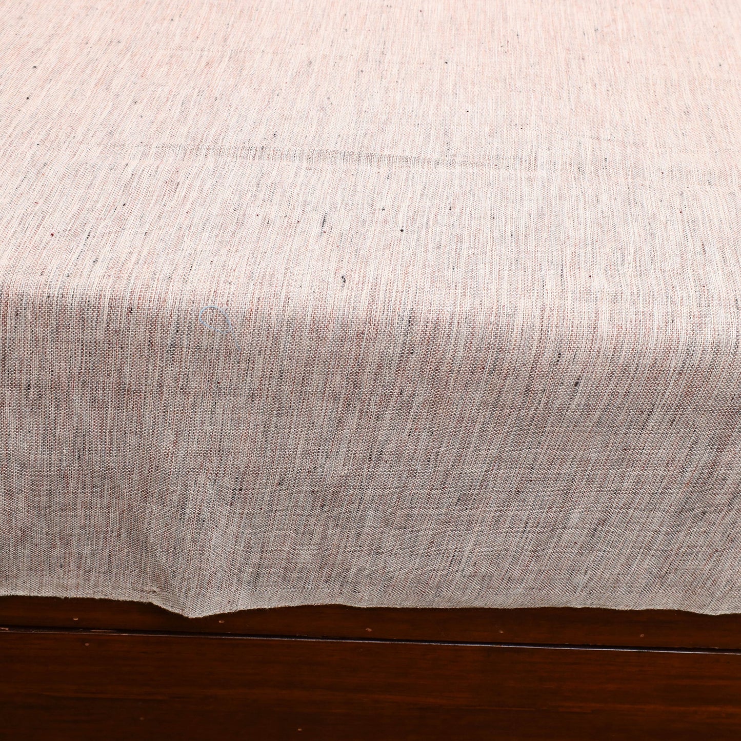 Grey - plain cotton double handloom bed cover (98 x 90 in)